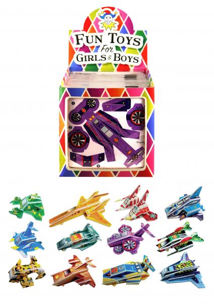 3D Puzzle Raumschiffe, 12cm x 13cm, 12 Verschiedene Modelle - Lernspielzeug f&uuml;r Kinder