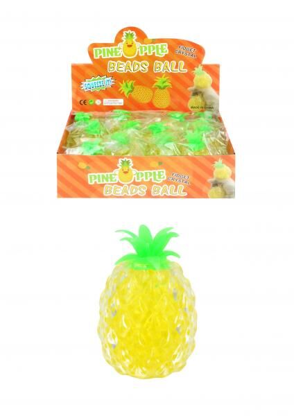 Ananas-Stressball 14 cm &ndash; weicher Knautschball f&uuml;r Stressabbau & Therapie