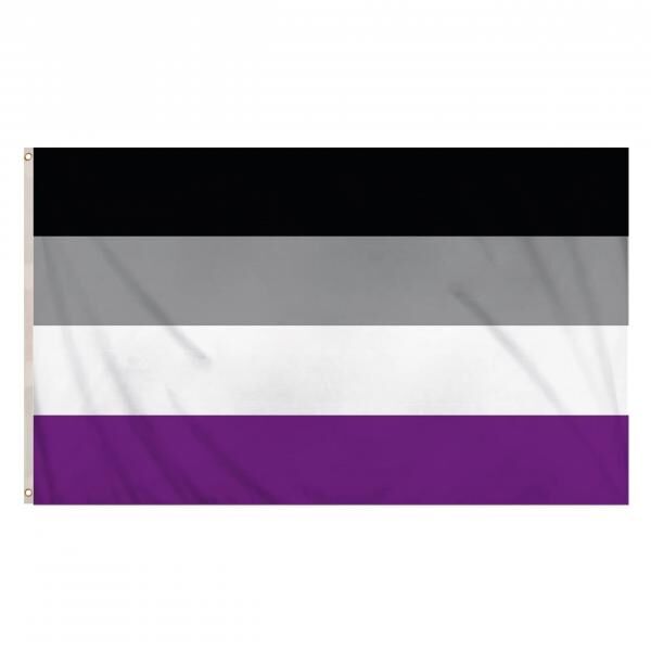 Asexuelle Pride-Flagge 5 Fu&szlig; x 3 Fu&szlig; &ndash; gro&szlig;e nachhaltige Flagge f&uuml;r Sensibilisierung und Veranstaltungen