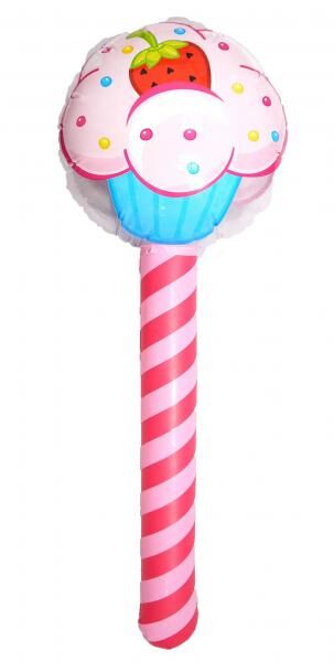 Aufblasbarer Cupcake-Stab 76 cm &ndash; festlicher Poolschwimmer und Dekoration