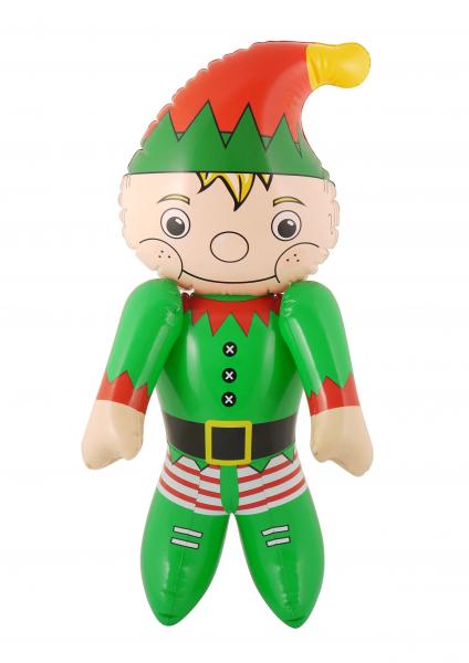 Aufblasbarer Elf 65 cm &ndash; Weihnachtsdeko, festlich & kinderfreundlich
