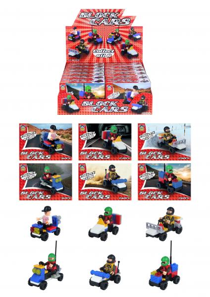 Blocks Auto-Baukasten Kit - 6Er Set, Verschiedene Modelle, Diy Montagespielzeug