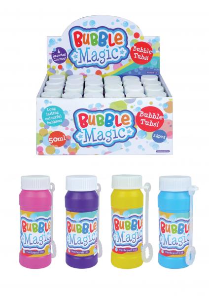 Bubble Magic Seifenblasenspielzeug mit Zauberstab, 50 ml, sicher f&uuml;r Kinder