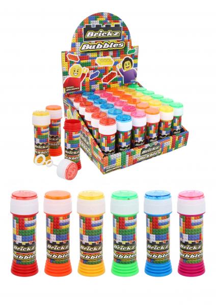 Bubble Tubs Brickz 50ml mit Puzzle-Labyrinth-Deckel, 6 Variedes - Spiel & Spa&szlig; f&uuml;r Kinder