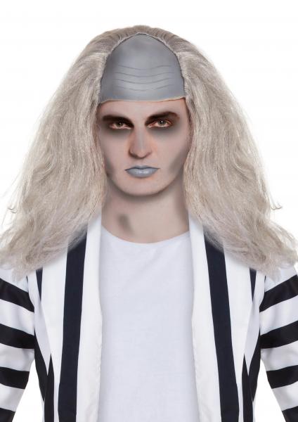 Crazy Ghost Per&uuml;cke f&uuml;r M&auml;nner &ndash; 130 g, Halloween-Kost&uuml;m-Haar-Accessoire