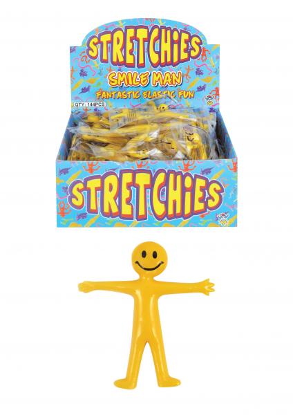 Dehnbarer Lachmann, 5,2 cm, Gelb, Flexibles Spielzeug f&uuml;r Spa&szlig; & Stressabbau