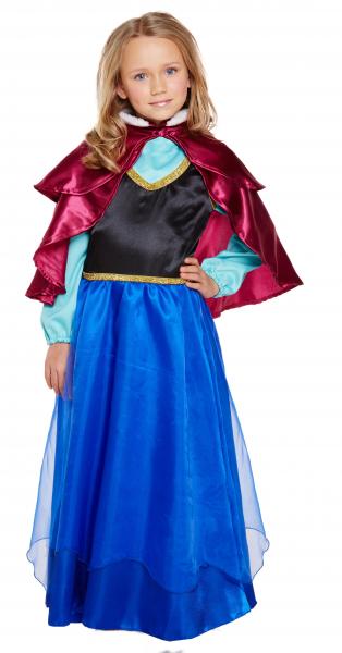 Deluxe Eisk&ouml;nigin Kost&uuml;m f&uuml;r Kinder, M&auml;dchen Prinzessin Kleid, Gr&ouml;&szlig;e 10-12 Jahre