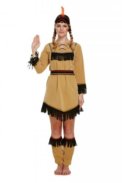 Deluxe Kost&uuml;m Indianer f&uuml;rs Leben, authentisch