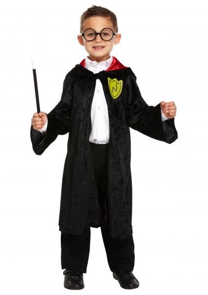 Deluxe Magician Kost&uuml;m f&uuml;r Jungen, Magier Verkleidung Gr&ouml;&szlig;e 10-12 Jahre, Kinderfasching & Halloween