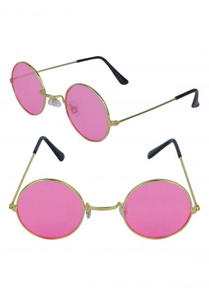 Erwachsene Rosa Gl&auml;ser Mit Goldrahmen - Elegante Sonnenbrille F&uuml;r Damen & Herren