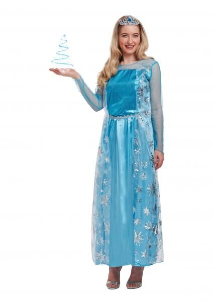 Erwachsenenkost&uuml;m Eisk&ouml;nigin, Elegantes Gefrorenes-Themenoutfit