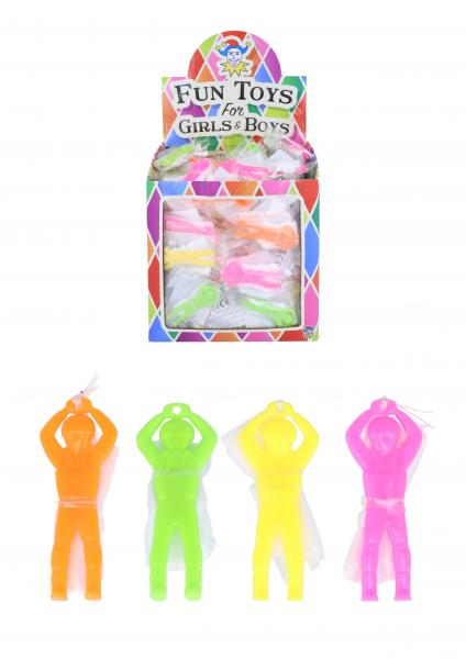 Fallschirmspringer, 5 cm, 4 verschiedene Farben