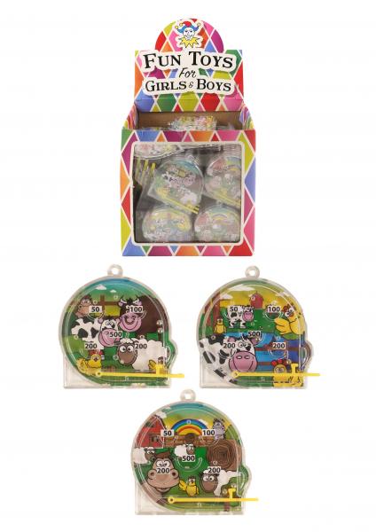 Flipperball-Puzzle Bauernhof - 5,5 cm x 5,8 cm, 3 verschiedene Designs