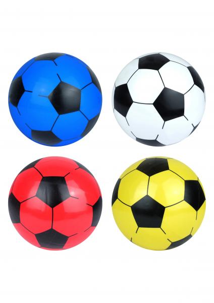 Fu&szlig;ball PVC 20cm, 80g, Bunte Farben, 4Er-Pack, Strapazierf&auml;hig, Ideal f&uuml;r Kinder
