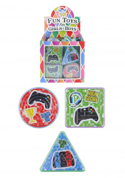 Gamer-Labyrinth-Puzzle, 3 verschiedene Formen