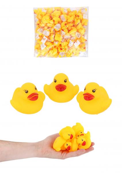 Gelbe Gummiente, 5 cm - Klassisches Badespielzeug f&uuml;r Babys & Enkelkinder