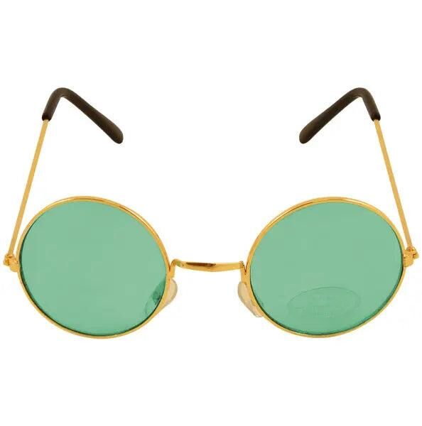 Gr&uuml;ne Gl&auml;ser Vollrandbrille mit goldenem Rahmen f&uuml;r Erwachsene &ndash; Uv-Schutz, elegant