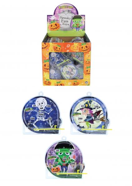 Halloween-Flipperball-Puzzle 5,5 x 5,8 cm &ndash; 3 verschiedene Designs, ideal f&uuml;r Partygeschenke