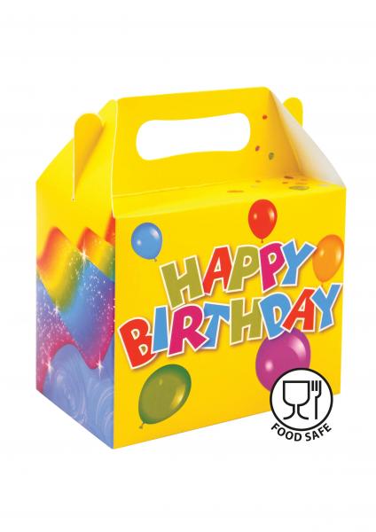 Happy Birthday Lunchbox, 14L x 9,5B x 12H cm, Bento-Box, Geschenkidee, Kinder & Erwachsene