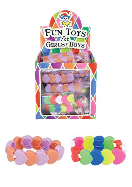 Herzf&ouml;rmiges Armband 5,5 cm &ndash; verschiedene Farben &ndash; romantischer Schmuck f&uuml;r besondere Anl&auml;sse