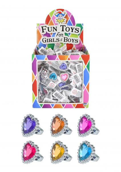 Herzring, 2 x 4 cm, 2 Designs, 6 verschiedene Farben &ndash; modischer Liebesschmuck