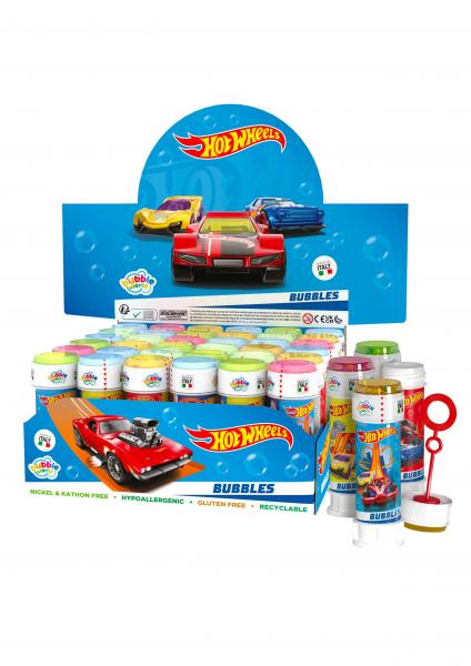 Hot Wheels Bubble Tubs 60 ml mit Puzzle-Labyrinth-Spielzeug, Seifenblasen-Set f&uuml;r Kinder