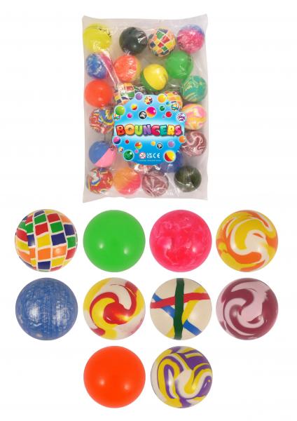 Jet-B&auml;lle 6 cm, 10 verschiedene Farben, gro&szlig;e Sprungb&auml;lle f&uuml;r Kinder und Drau&szlig;enspiel