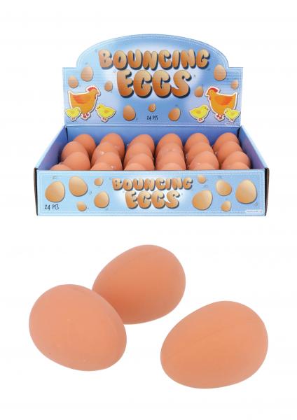 Jet-Ball, Eif&ouml;rmig, 5,4 cm, Braun - Robustes H&uuml;pfspielzeug f&uuml;r Kinder und Haustiere