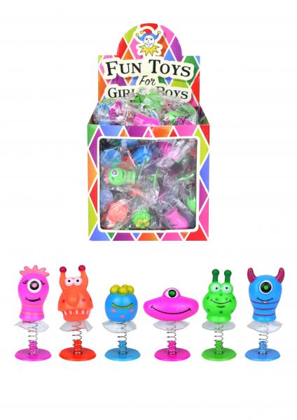 Jump-Monster-Spielzeug, 4-5 cm &ndash; 6 Designs, bunte Springfiguren f&uuml;r Kinder