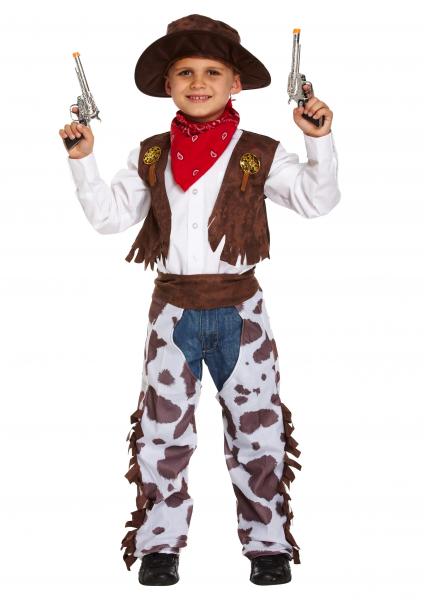 Kinder-Cowboy-Kost&uuml;m gro&szlig;, Wilder Westen Verkleidung, 10&ndash;12 Jahre