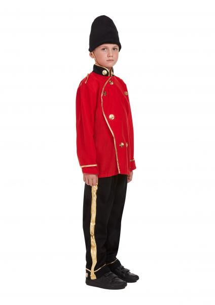 Kinder Kost&uuml;m Busby Guard, Uniform Enkelkind 4-6 Jahre, Karneval Verkleidung
