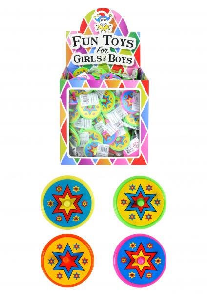 Kreisel, 4 cm, 4 verschiedene Farben