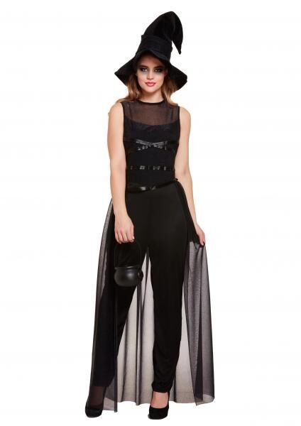 Langes Hexenkost&uuml;m F&uuml;r Erwachsene - Perfekt F&uuml;r Halloween & Mottopartys