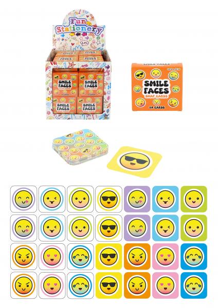 Mini Smile Schnappspiel, 28 Karten, 5x5 cm