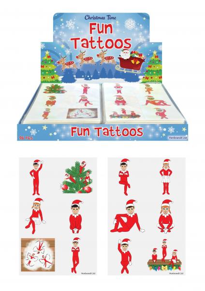 Mini-Tattoos Elfen-Motiv, Rind, 4 cm, 2 Sorten, 6 St&uuml;ck Pro Karte