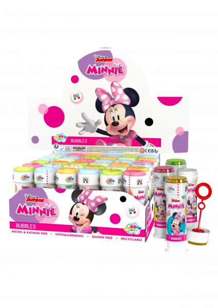 Minnie Mouse Seifenblasen 60Ml Mit Puzzle-Labyrinth Deckel - Kinderspielzeug F&uuml;r Drau&szlig;en