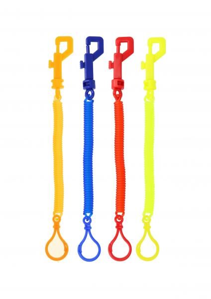 Multifunktionale K/C-Spirale 12 cm mit Clip, 4 Farben &ndash; vielseitiges Organisationswerkzeug