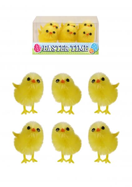 Easter chick, yellow, 3.5 cm - Decorative spring figurines