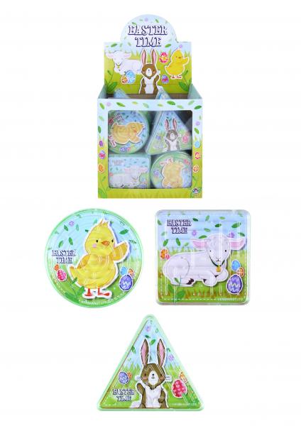 Osterlabyrinth-Puzzles 6,5 cm &ndash; 3 verschiedene Formen, lustige Denksportaufgaben f&uuml;r Kinder