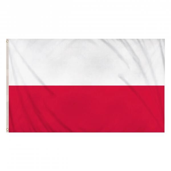 Polen-Flagge, 152 x 91 cm &ndash; gro&szlig;e polnische Nationalflagge f&uuml;r drinnen und drau&szlig;en