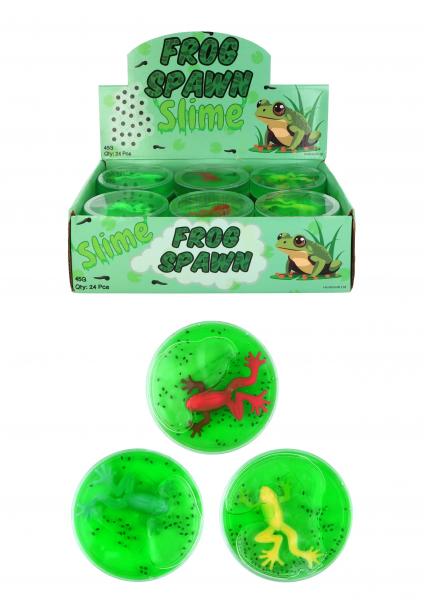 Schlanker Frosch mit Eiern, Spielzeug, 45 g, 8 cm x 1,5 cm &ndash; p&auml;dagogisches Amphibienfiguren-Set