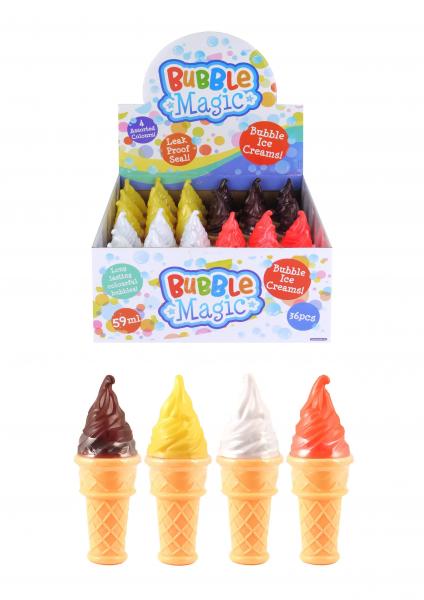 Seifenblasenspielzeug, 59 ml, 12,5 cm, 4er-Pack sortierte Farben f&uuml;r Kinder