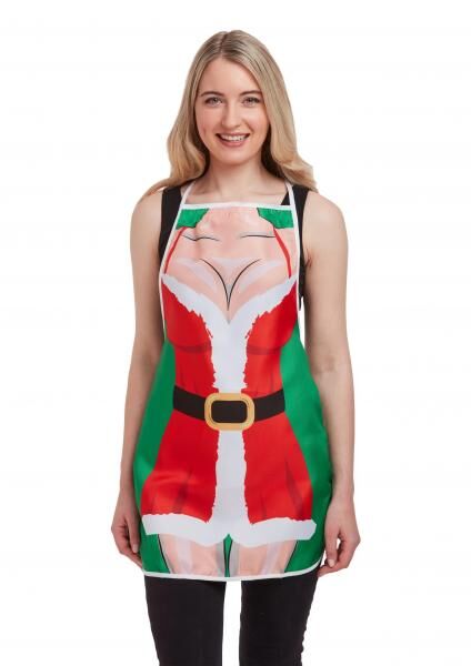 Sexy Weihnachtssch&uuml;rze f&uuml;r Frauen 103cm x 44cm - Festliche K&uuml;chenbekleidung