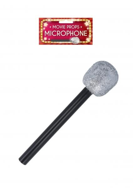 Silbernes Microfon 26Cm - Professionelles Studio- und B&uuml;hnenmikrofon