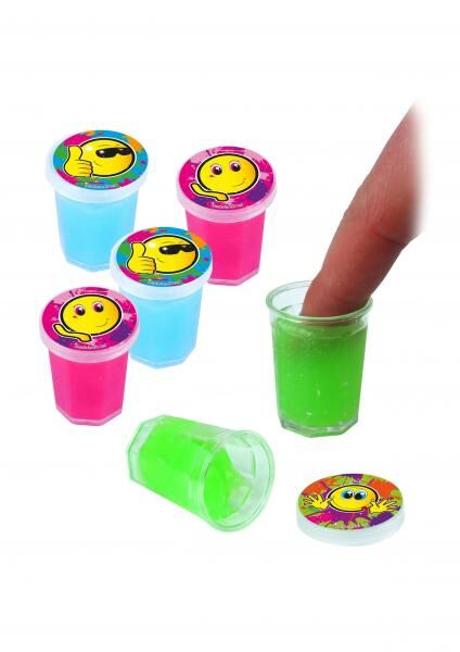 Smiley-Schleim-Set 10G &ndash; 3 x 3,8 cm, 3 verschiedene Farben, lustiges Kinderspielzeug