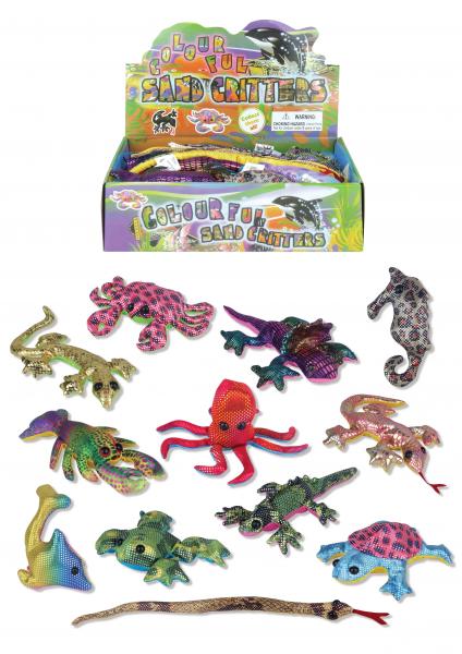 Strandspielzeug-Sandtiere-Set, 12 verschiedene Motive, 10&ndash;18 cm &ndash; Outdoor-Spa&szlig; f&uuml;r Kinder