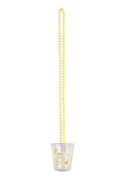 Team Braut Schnapsglas Mit 84cm Kette - Perfektes Accessoire f&uuml;r Junggesellinnenabschiede