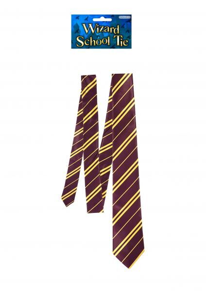 Tie School Wizard - Zauberschule Krawatte F&uuml;r Cosplay & Kost&uuml;mparties