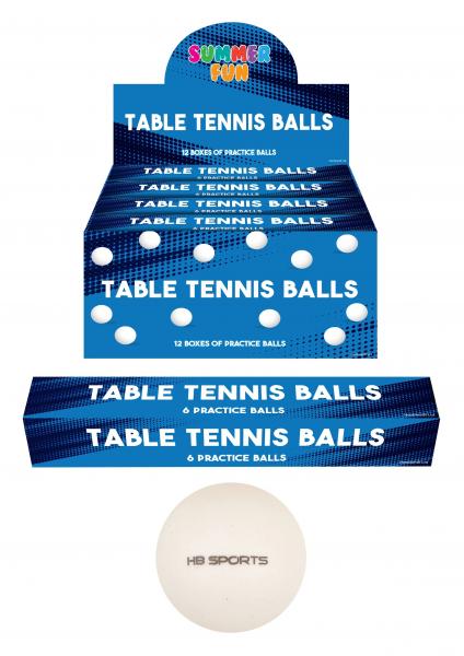 Tischtennisb&auml;lle, 4 cm, 6 St&uuml;ck Pro Box - Hochwertig f&uuml;r Wettkampf und Freizeit