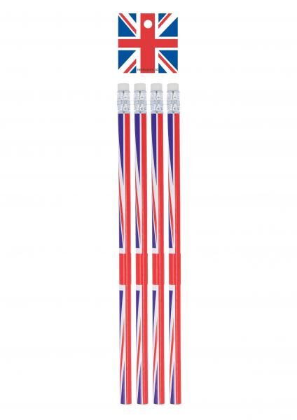 Union Jack Design Bleistift Mit Radiergummi - Britische Flagge Schreibwaren